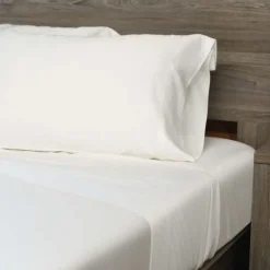 2 Twin XL Bamboo Bed Sheet Set - White