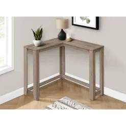 Accent table - 36" / dark taupe corner console - Monarch