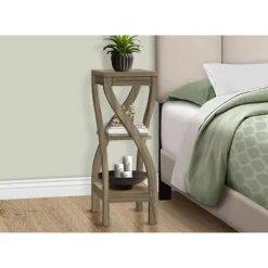 Accent table - 32"h / dark taupe - Monarch