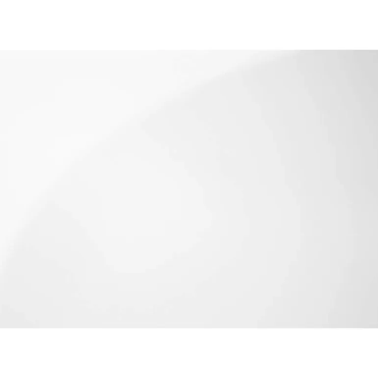 Accent table - 24"h / glossy white / chrome metal - Monarch