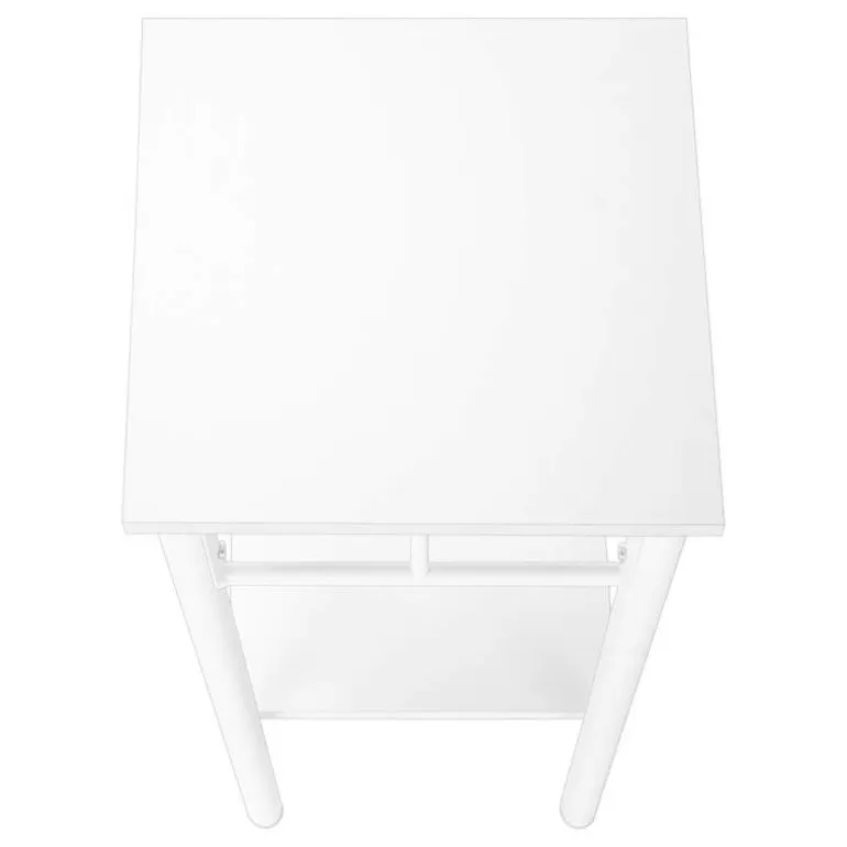 Accent table - 28"h / white / white metal - Monarch