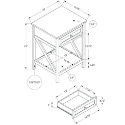 Accent table 25"h - Monarch