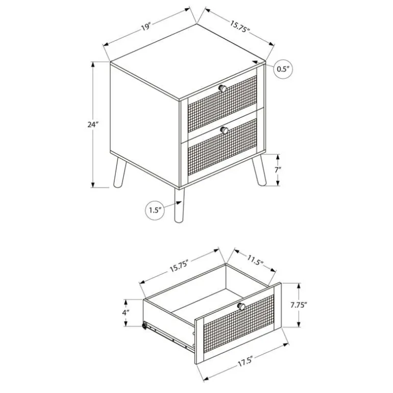 Accent Table 24"H with Storage - Monarch