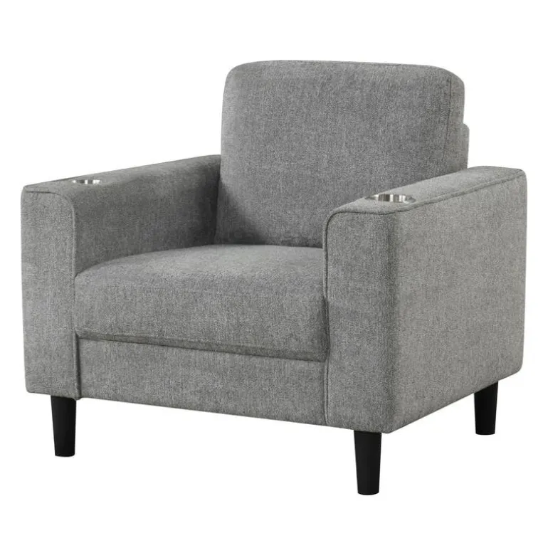 Armchair with Cup Holders