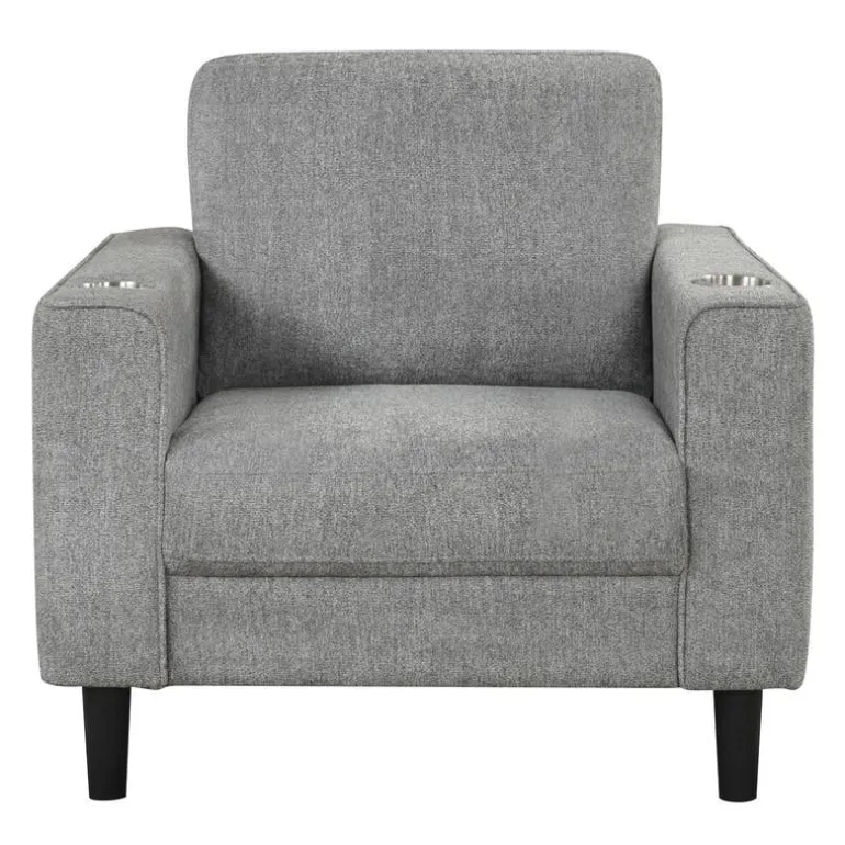 Armchair with Cup Holders