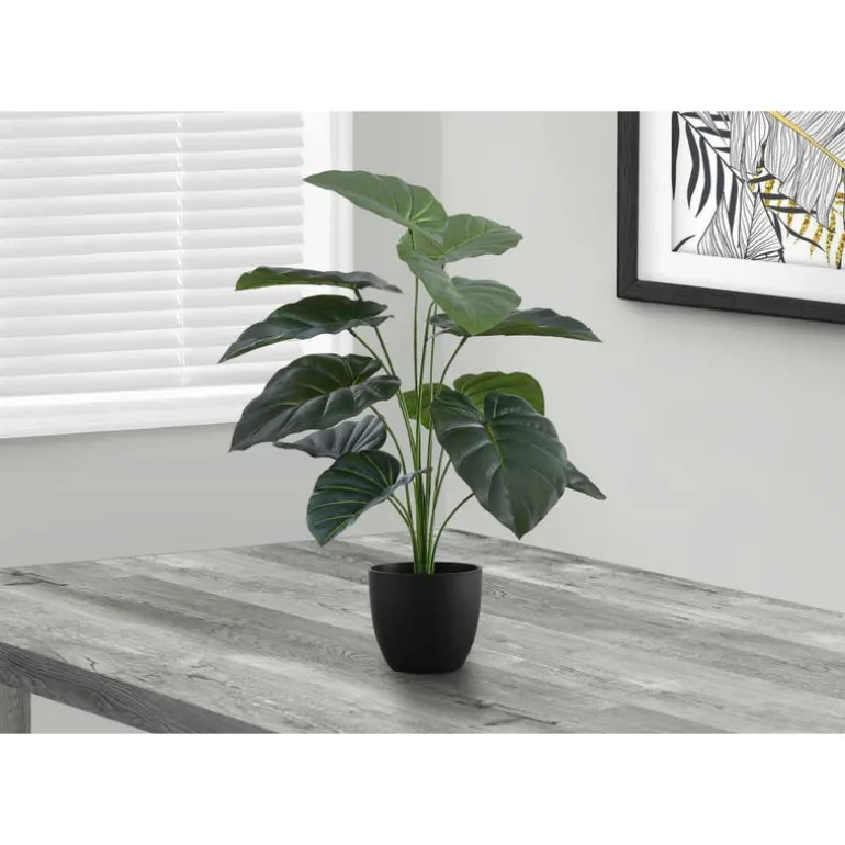 Artificial plant - 24"h / indoor alocasia in a 5" pot