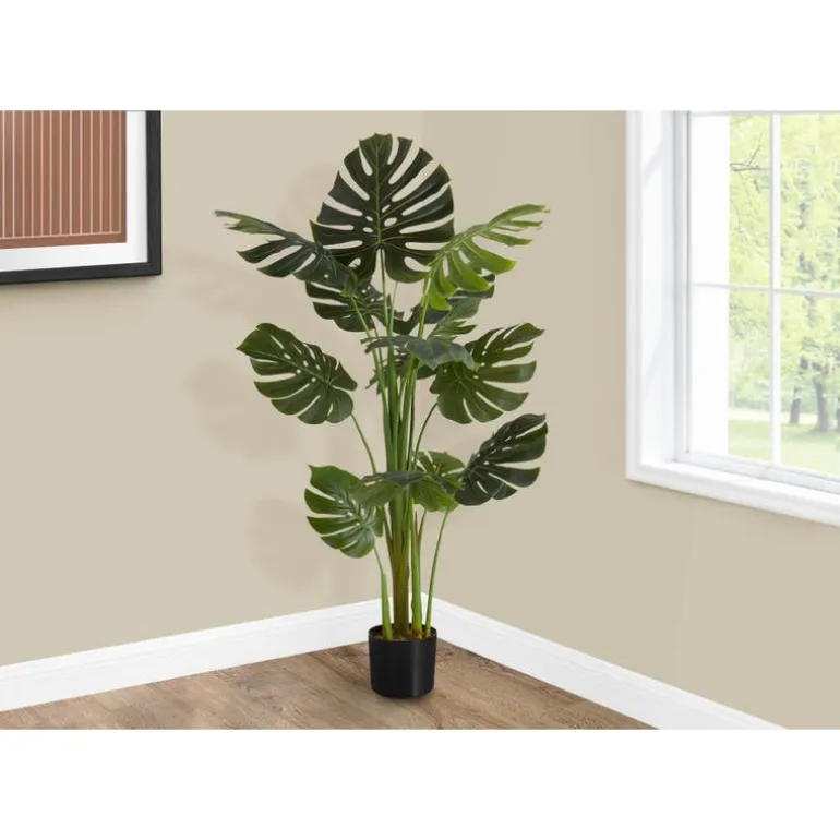 Artificial plant - 55"h / indoor monstera in a 6" pot