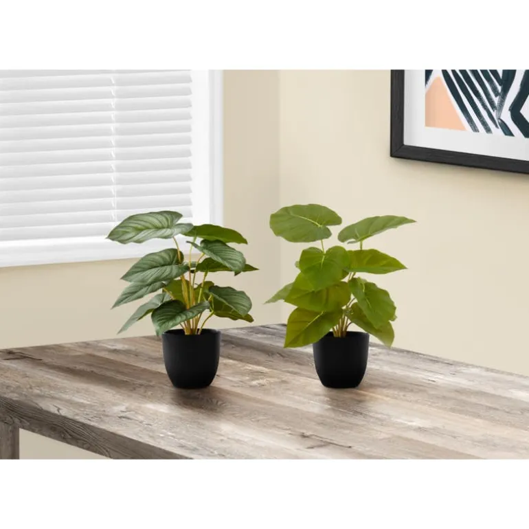 Artificial plant - 2pcs / 13"h epipremnum / 4" pot