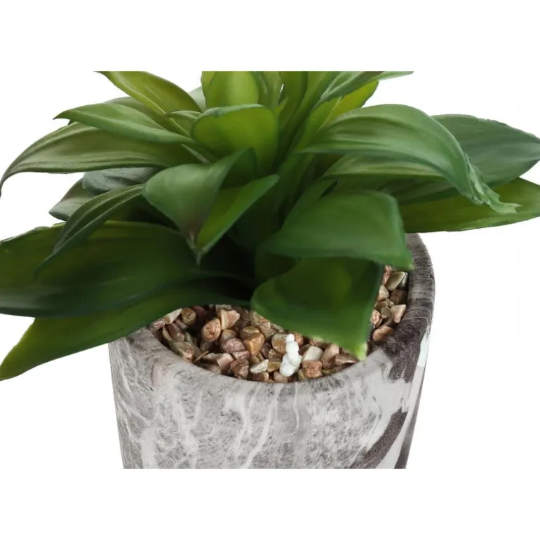 Artificial plant - 2pcs / 7"h succulent in 4" cement pot