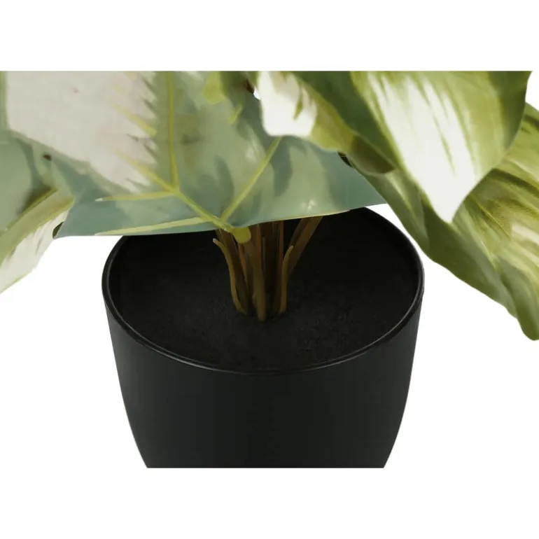 Artificial plant - 2pcs / 13"h monstera/calathea/ 4" pot