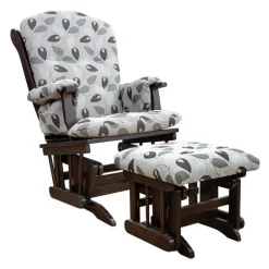 Ball-Bearing Gliding Footrest - Patterned Fabric