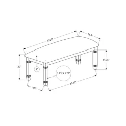 Bench 41" - Monarch