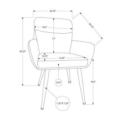 Black Dining Chairs Set of 2 - Monarch