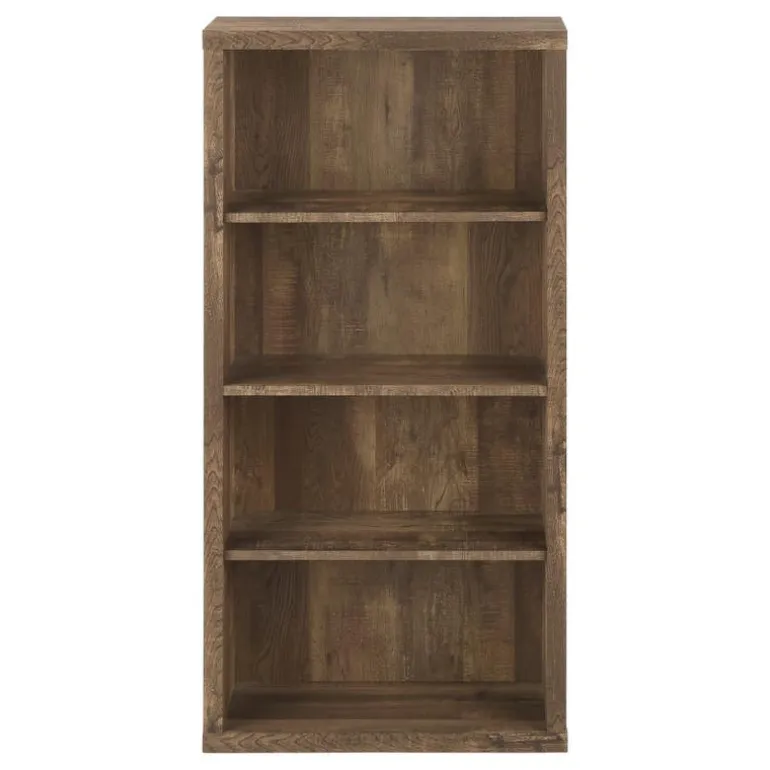 Bookcase - 48"h / brown reclaimed wood-look/ adj. shelves - Monarch