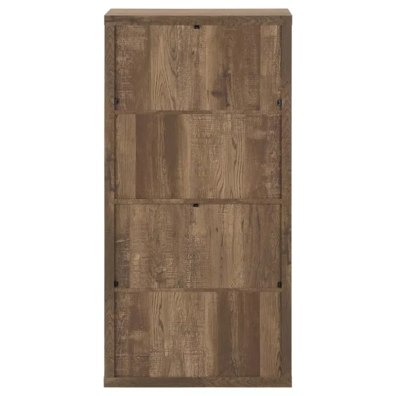 Bookcase - 48"h / brown reclaimed wood-look/ adj. shelves - Monarch
