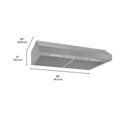 BROAN Range Hood Standard Stainless Steel 36