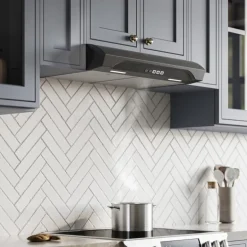BROAN Range Hood Standard Black Stainless 30