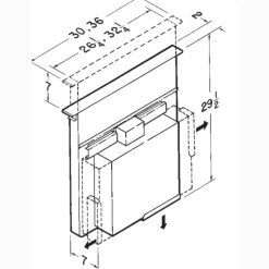 BROAN Retractable hood Built-in Stainless Steel 30