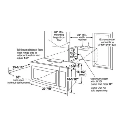 CAFE 1.7 Cu Ft Microwave/Hood, White, 300 - CVM517P4RW2