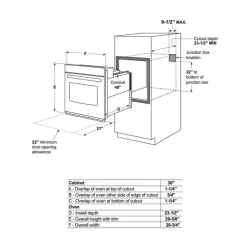 CAFE Built-In Wall Oven Stainless Steel  30"  Electric - CTS70DP2NS1