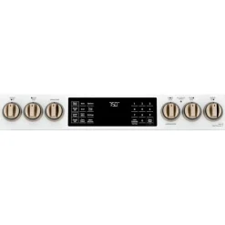 CAFE Range White 30" Electric Glass-Ceramic - CCES750P4MW2