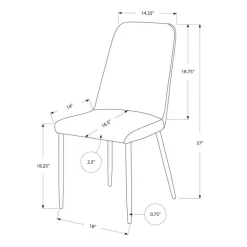 Chairs (Set of 2) - Black - Monarch