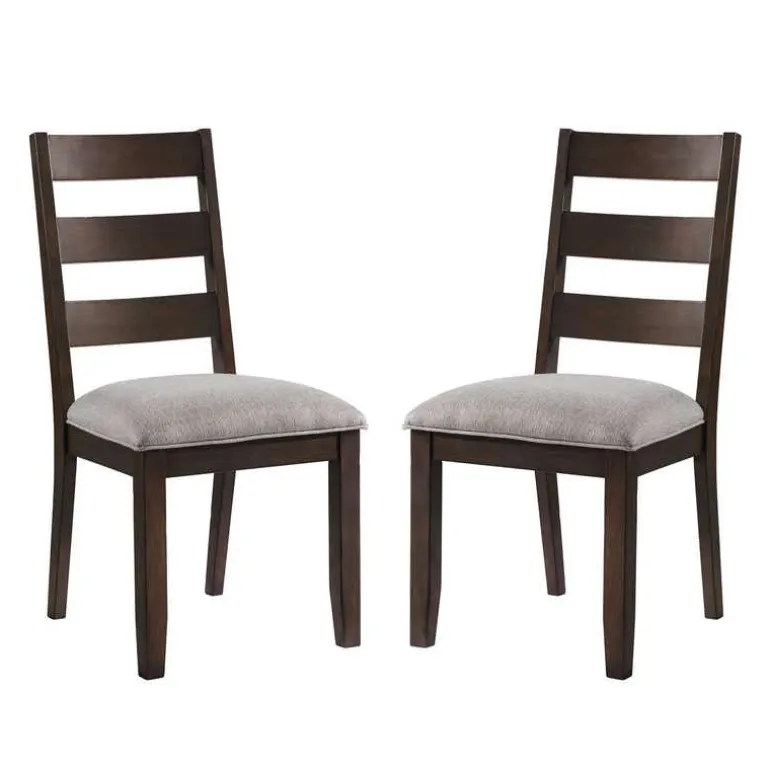 Chairs (Set of 2) - Brown & Beige