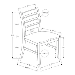 Chairs (Set of 2) - Grey & Black - Monarch
