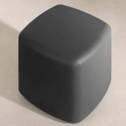 Charcoal Grey Pouf - South Shore