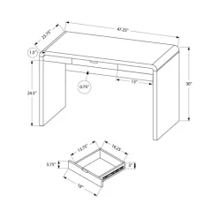 Computer desk - 1 storage drawer - 48