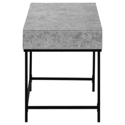 Computer desk - 2 storage drawers / recessed metal legs - 48