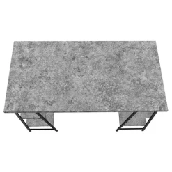 Computer desk - 3 tiers / 4 open shelves / sawhorse style - 48