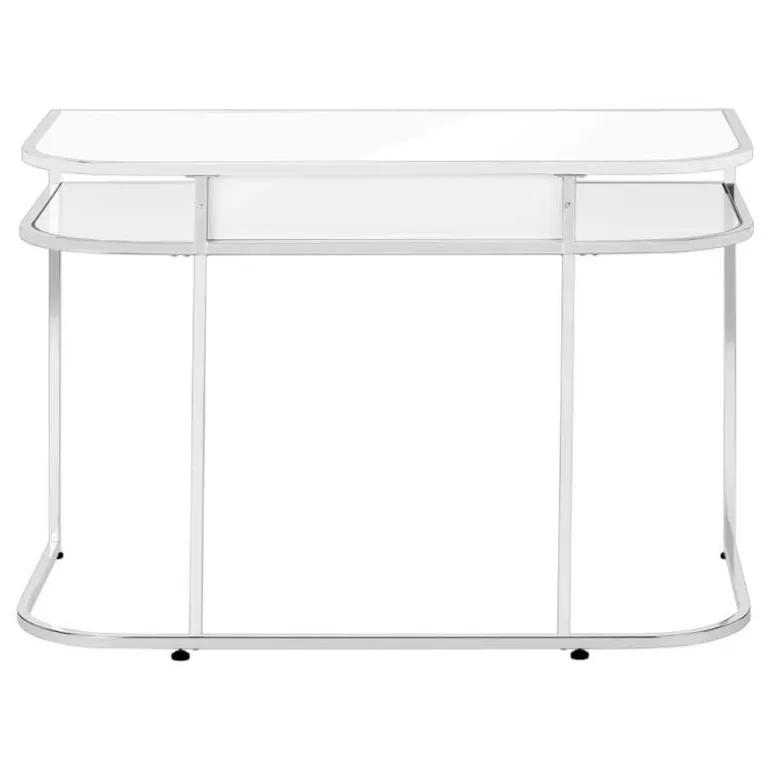Computer desk - 2 tiers / 1 storage drawer / 2 open shelves / contemporary st - Monarch