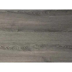 Computer desk / dark taupe and silver metal - Monarch