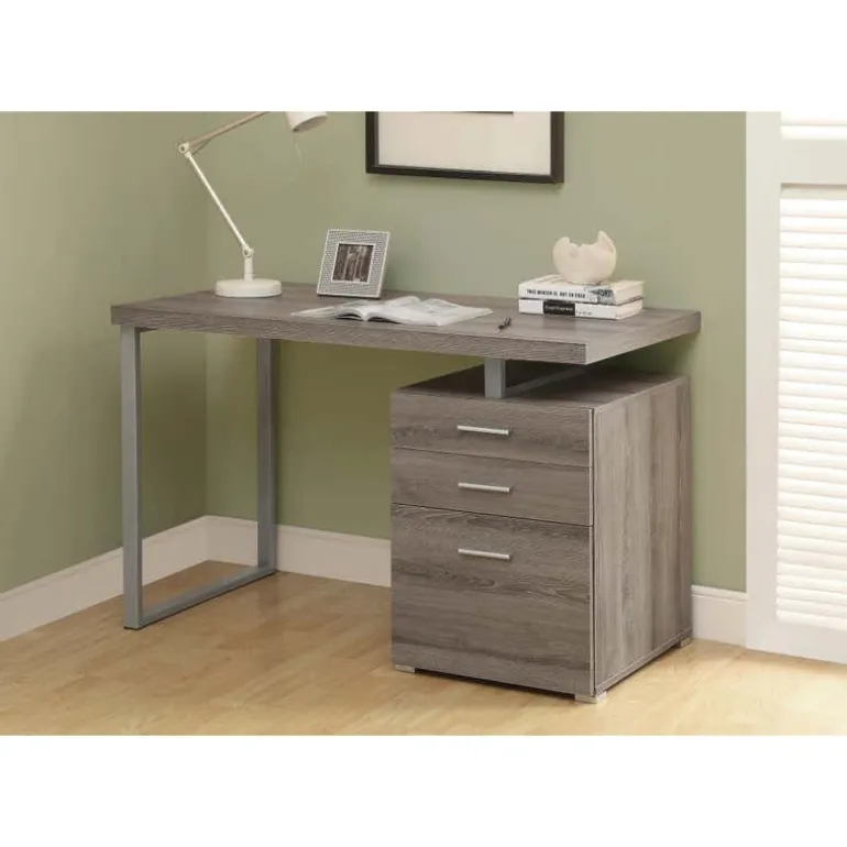 Computer desk - 48"l / dark taupe left or right facing - Monarch