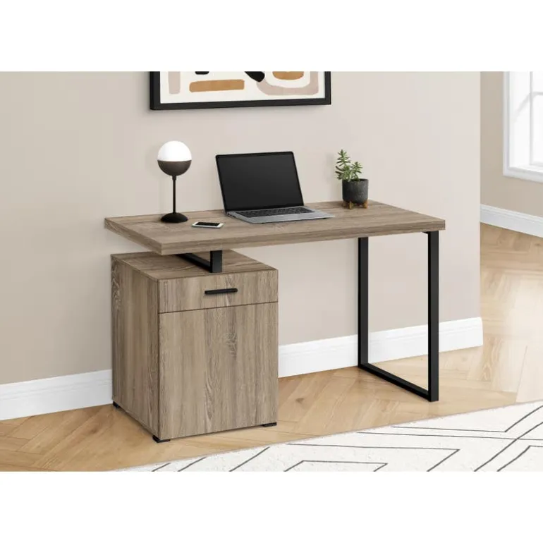 Computer desk - 48"l / dark taupe left or right facing - Monarch