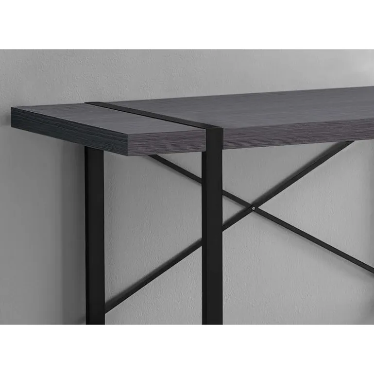 Computer desk - 48"l / grey / black metal - Monarch