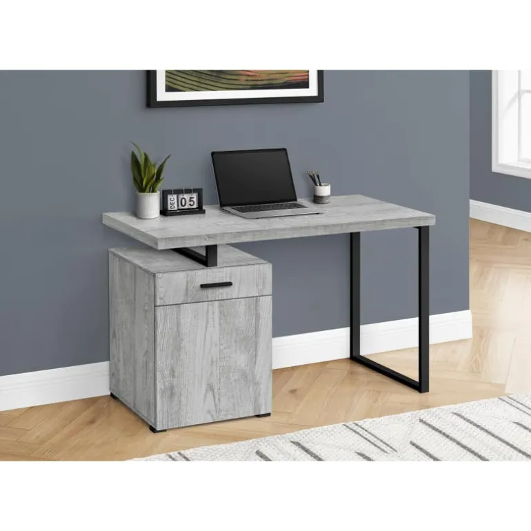 Computer desk - 48"l / grey left or right facing - Monarch