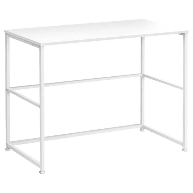 Computer desk - 40"l / white / white metal - Monarch