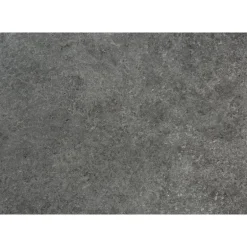 Computer desk - 58"l/ grey stone-look/ black metal corner - Monarch