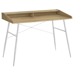 Computer desk - small hutch / 2 storage cubbies / 1 shelf - 48