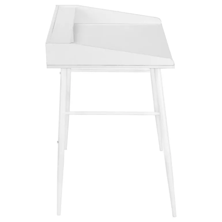 Computer desk - small hutch / 2 storage cubbies / 1 shelf - 48"l - white / wh - Monarch