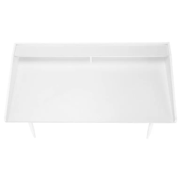 Computer desk - small hutch / 2 storage cubbies / 1 shelf - 48"l - white / wh - Monarch