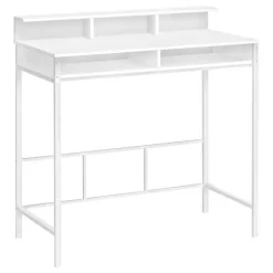 Computer desk - standing height / hutch / 2 open shelves - 48