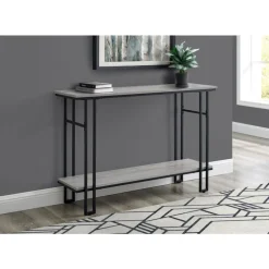 Console table - h-frame sides / 1 shelf / rectangular - 48