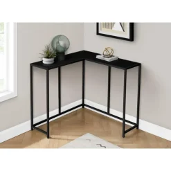 Console table - l-shaped / corner / metal frame - 36
