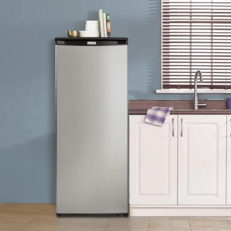 DANBY 8,5 Cu Ft Freezer Stainless, Vertical, 24" - DUFM085A4BSL