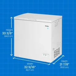 DANBY 7 Cu Ft Freezer White, Honrizontal, 33