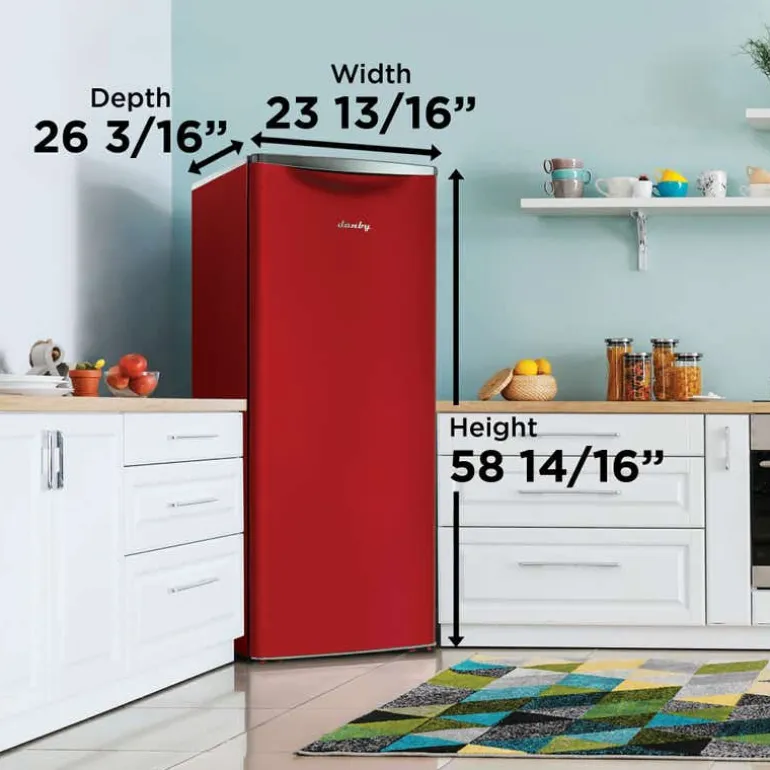 DANBY 24 In 11 Cu ft Refrigerator Red All refrigerator - DAR110A3LDB