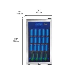 DANBY Beverage Center Stainless 18